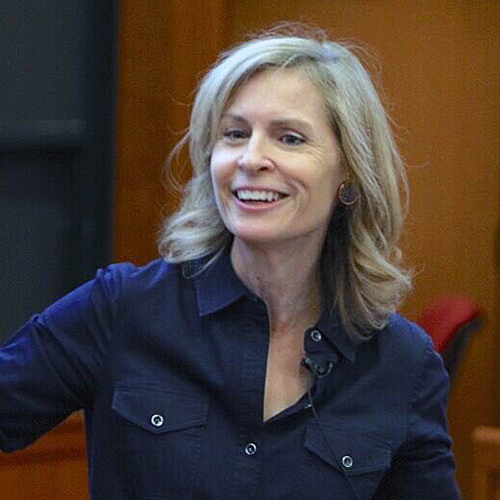 HLS professor Susan Crawford teaching