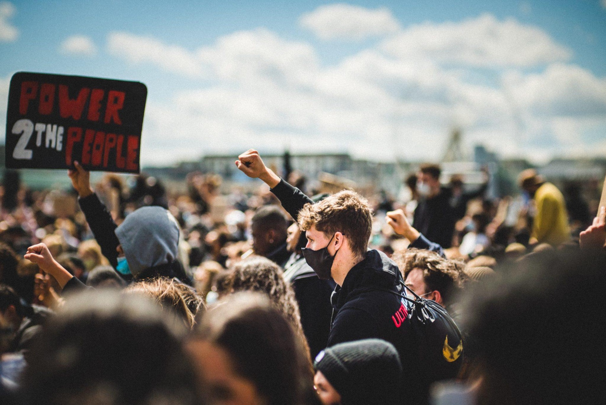 Protest photo by Mika Baumeister