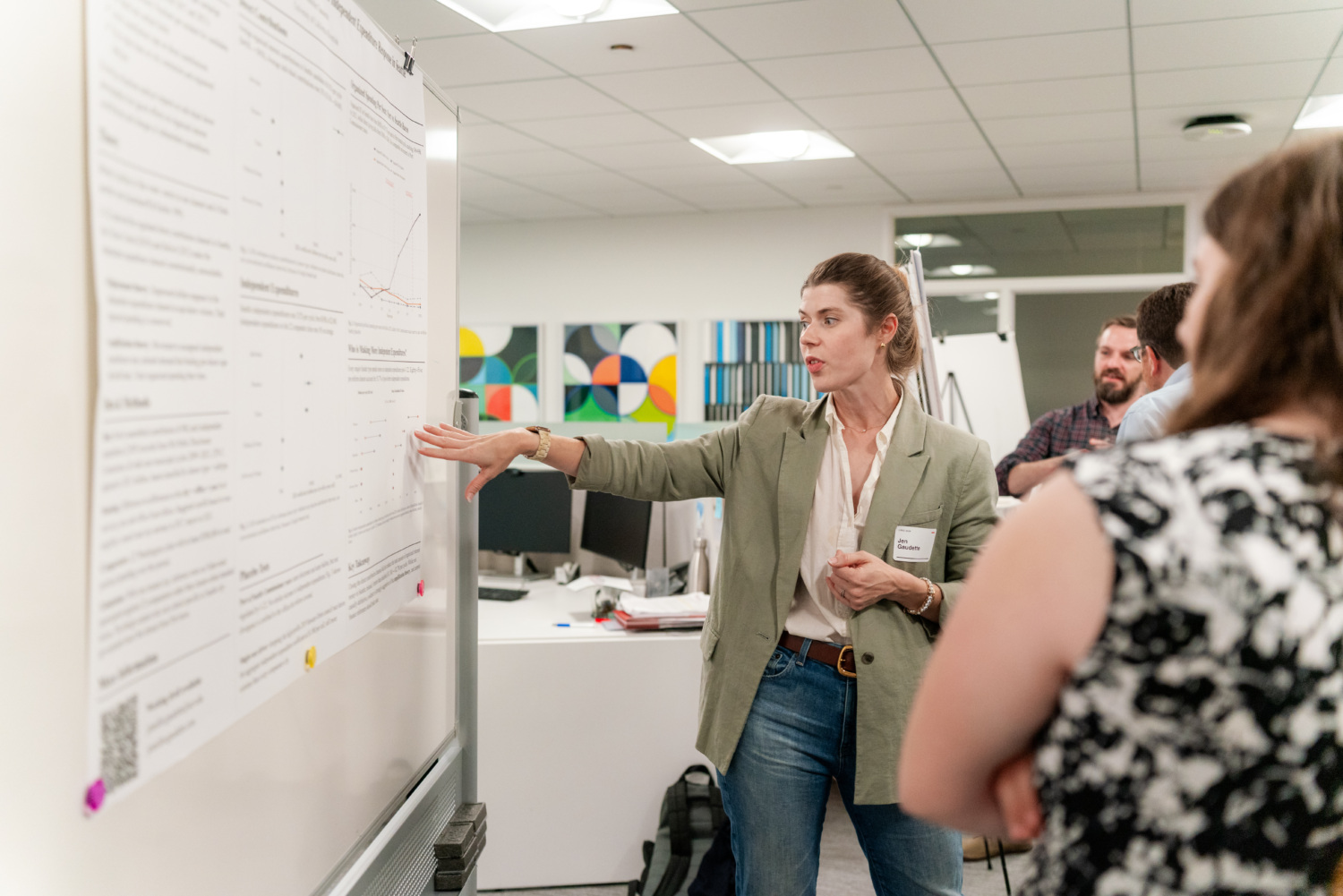 people looking at whiteboard